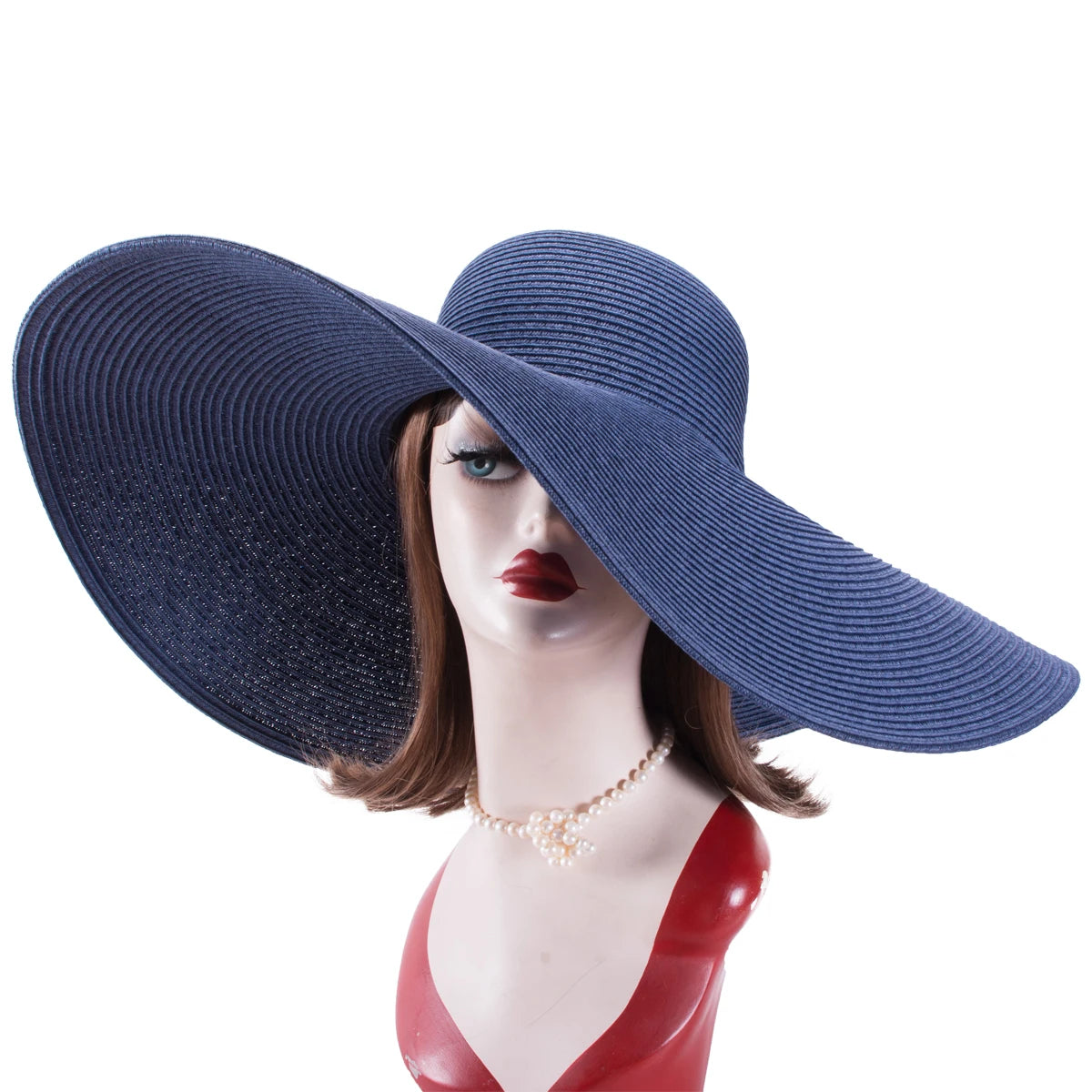Lawliet Foldable Oversized Wide Brim Straw Hat