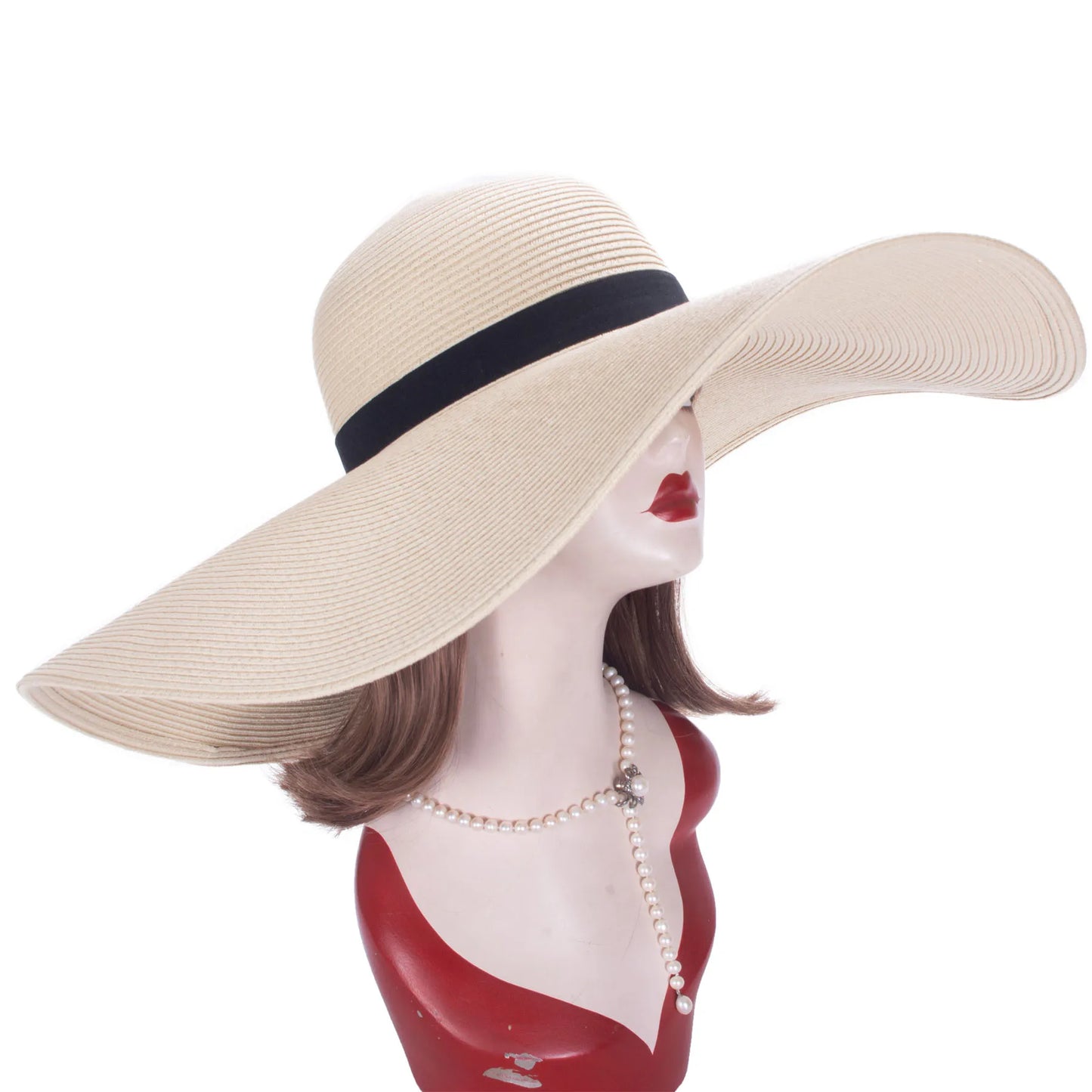 Lawliet Foldable Oversized Wide Brim Straw Hat