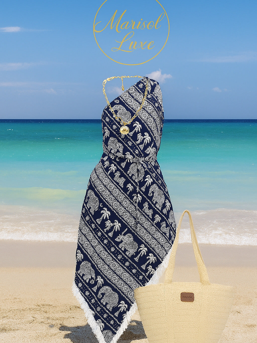 Fringe Printed One Shoulder Dress