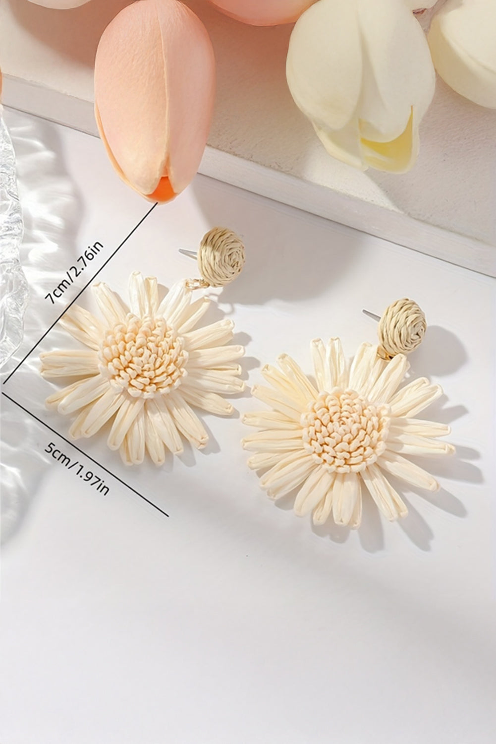 Boho Flower Drop Earrings