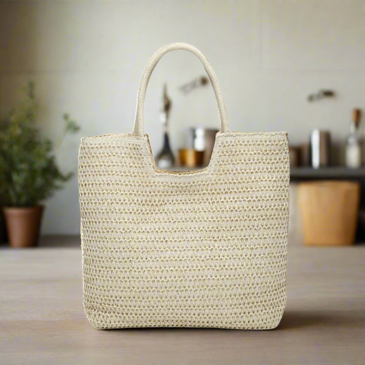 Straw Woven Tote Bag