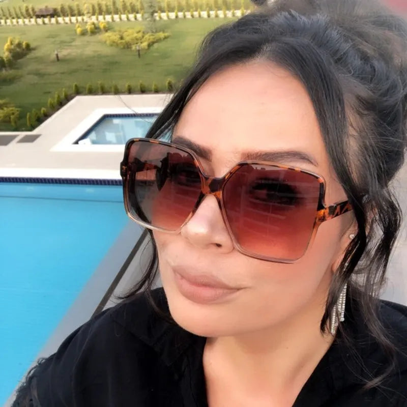 Higody Fashion Oversized Sunglasses Gradient UV400