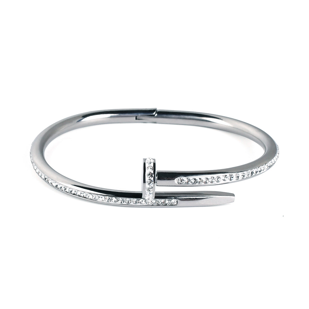 Gold Plated Bracelet with Zircon