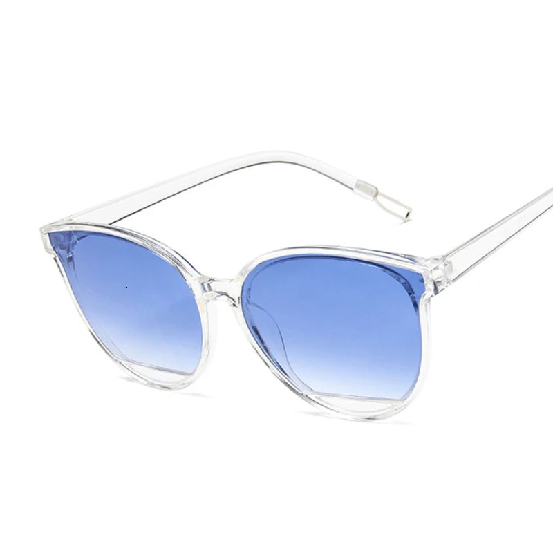 Vintage Classic Oval Red Woman Sunglasses UV400