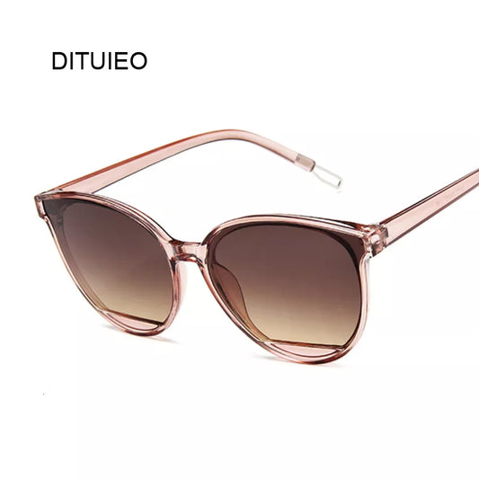 Vintage Classic Oval Red Woman Sunglasses UV400