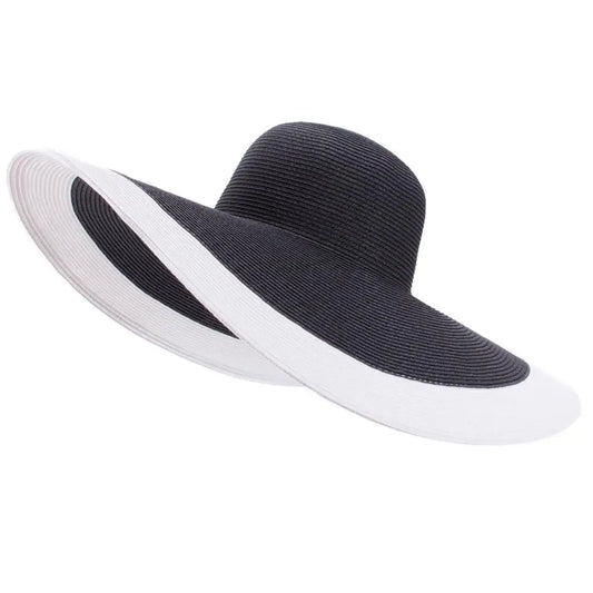 Lawliet Foldable Oversized Wide Brim Straw Hat