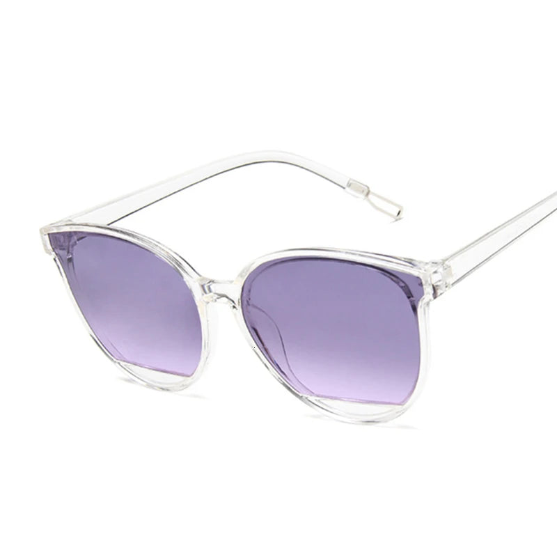 Vintage Classic Oval Red Woman Sunglasses UV400