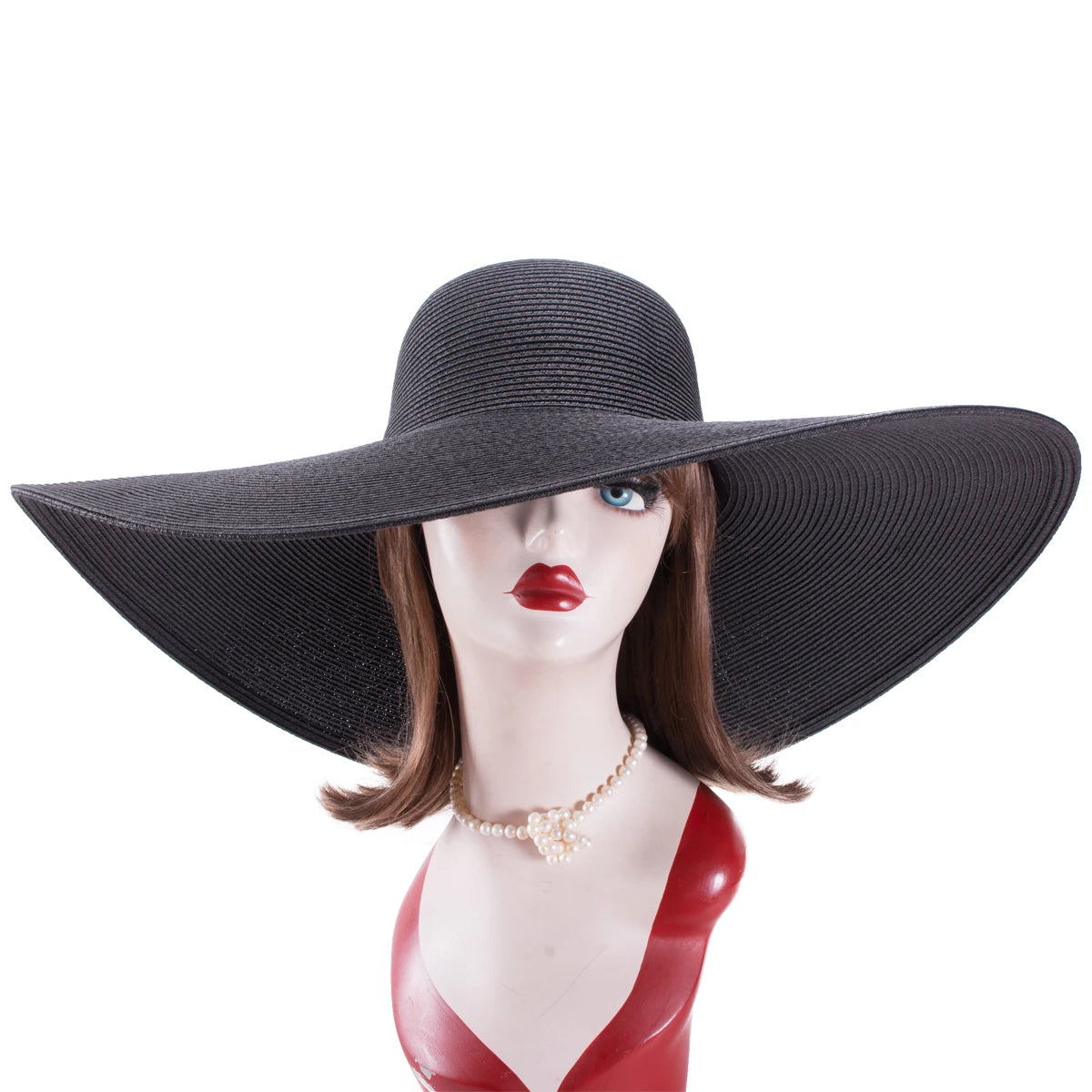 Lawliet Foldable Oversized Wide Brim Straw Hat