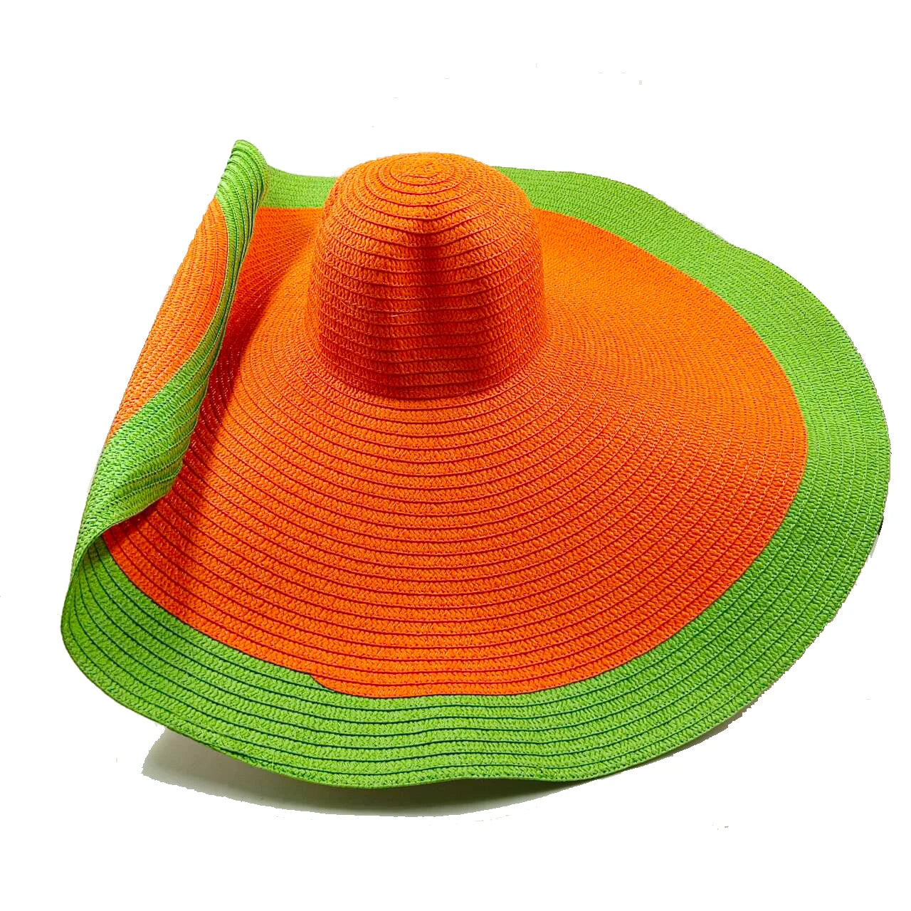Three-Piece Set - Various Coloured Straw Hat & Bag