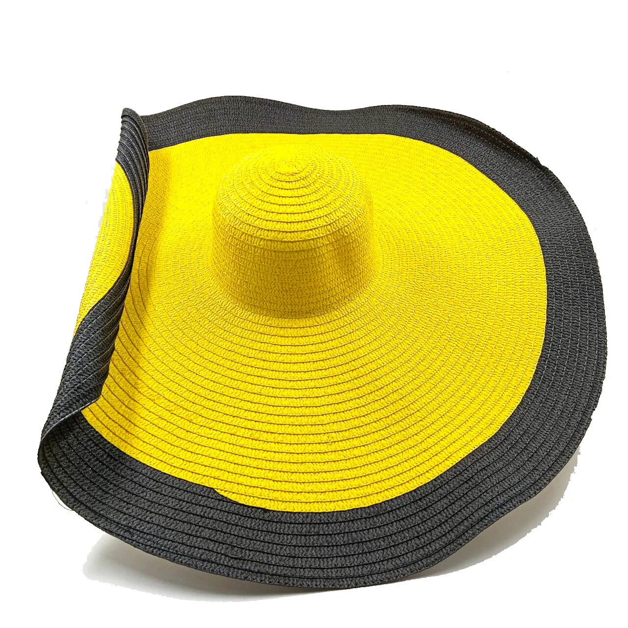 Three-Piece Set - Various Coloured Straw Hat & Bag