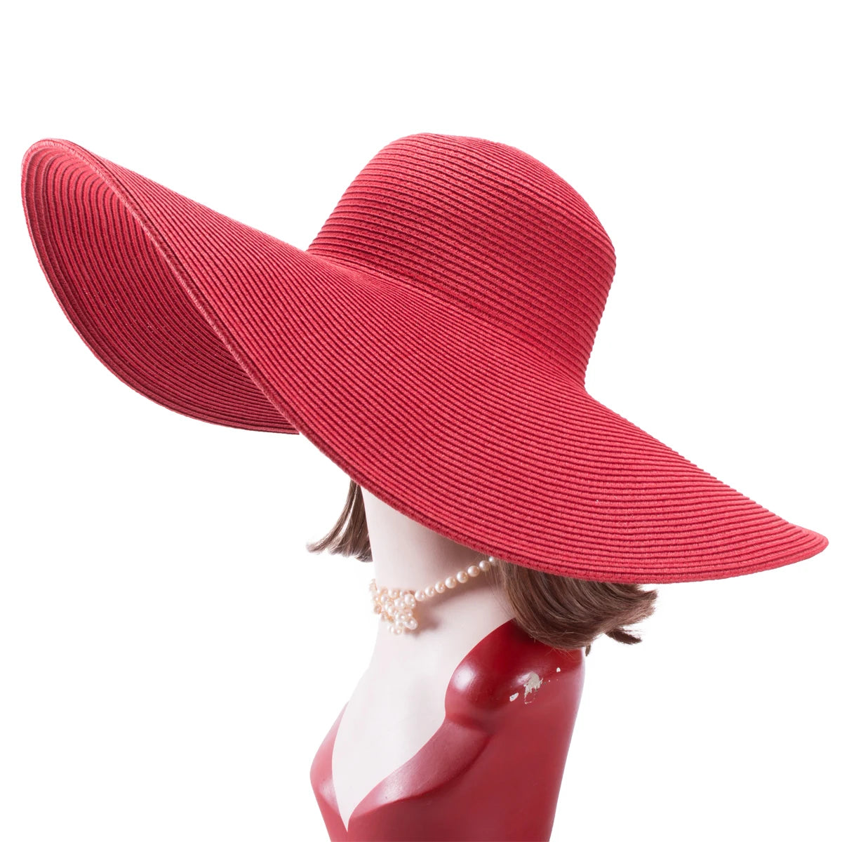 Lawliet Foldable Oversized Wide Brim Straw Hat