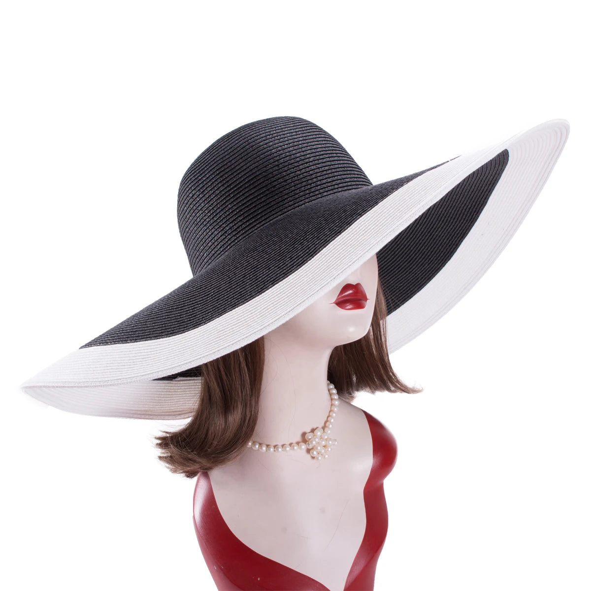 Lawliet Foldable Oversized Wide Brim Straw Hat
