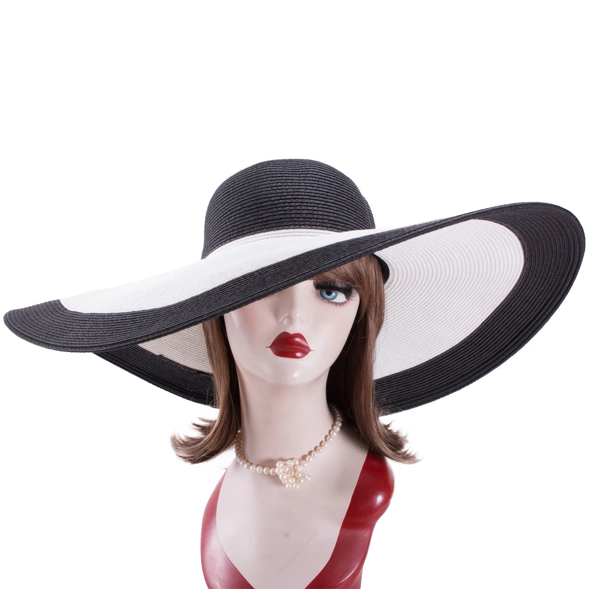 Lawliet Foldable Oversized Wide Brim Straw Hat