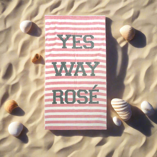 Yes Way Rose Velour Cotton Printed Beach Towel