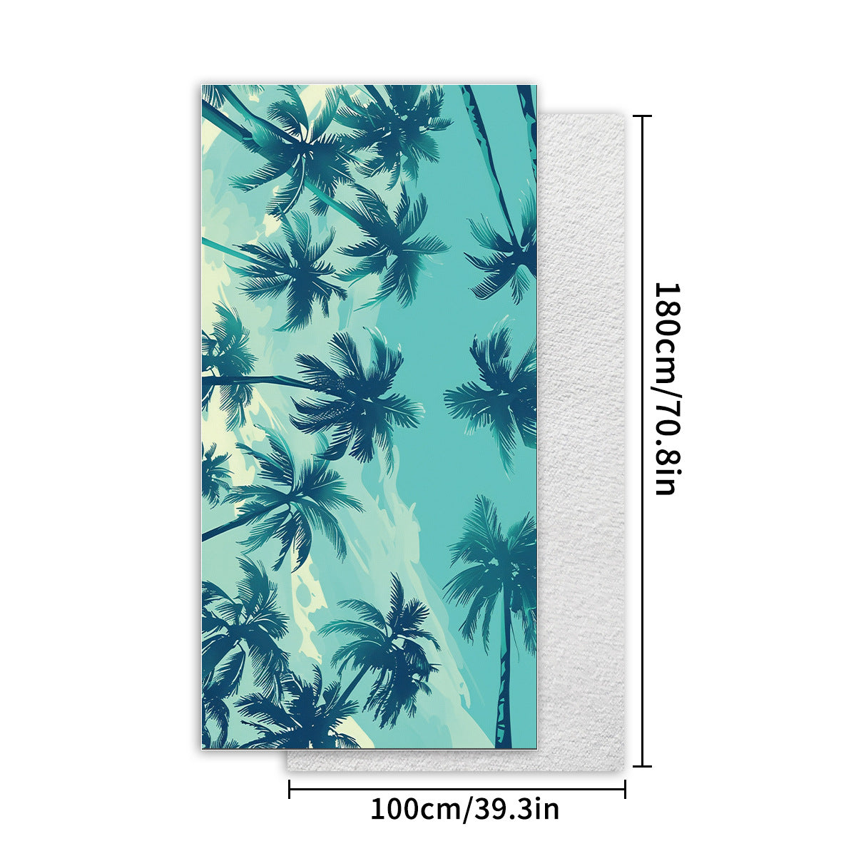 Microfiber Double-Sided Printed Beach Towel - 100x180cm