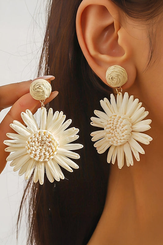 Boho Flower Drop Earrings