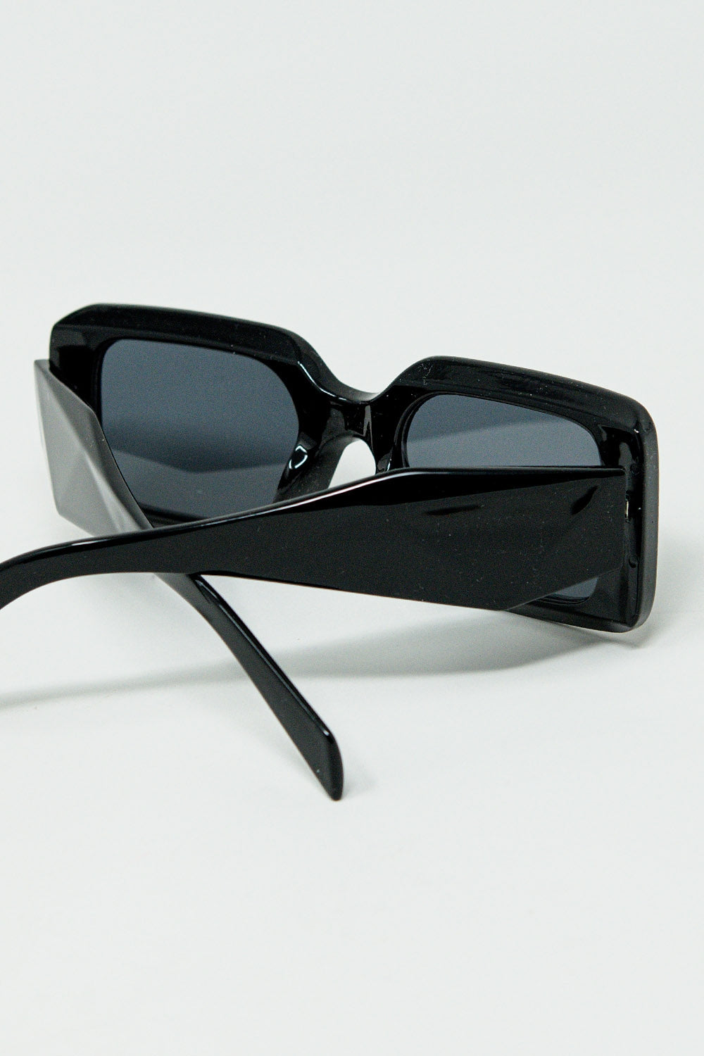Black Square Sunglasses With Side Detail